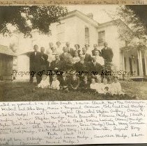 1911 Mudge Family Reunion at Mudge home on Sullivan Street