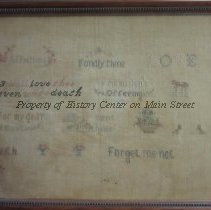 Framed Embroidered Sampler