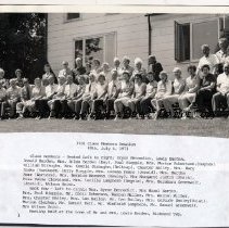 Reunion photo Class of 1931 MHS in 1971