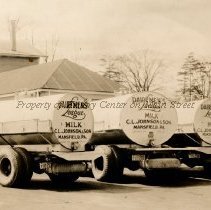 Johnson Trucking Co. 1940s by Dairymens's League Plant