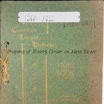Columbian Literary Exchange 1898-99 Program