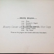 CLE Program 1898-1899