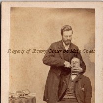 Dr. Oramell Newell and patient