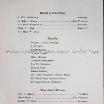 1936 Mansfield High School Commencement Program