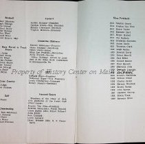 1939 Mansfield High School Commencement Program