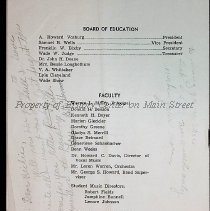 1939 Mansfield High School Commencement Program