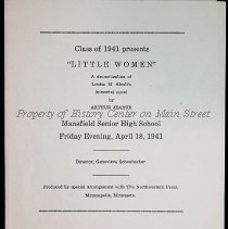 Little Women Play Program 1941