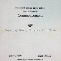 1946 Mansfield High School Commencement