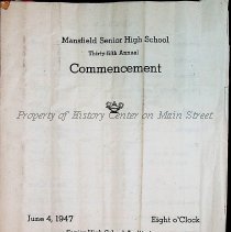 1947 Commencement Program