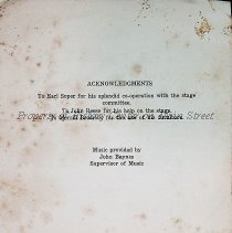 Class of 1950 School Play "Don't Keep Him Waiting " Nov 1949