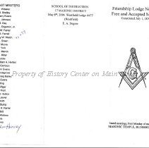 F. & A. M. Friendship Lodge No. 247. 2006