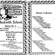 Beckwith School 1898