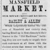 1875 Bailey and Allen Mansfield Market
