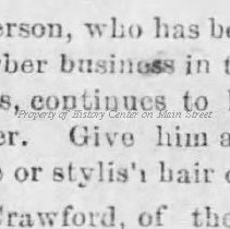 1879 Allen Peterson, Barber