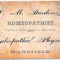 W. M. Barden Business Card