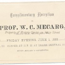 Reception for Prof. Mecarg