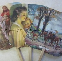 Three hand fans from Ralph's Servicenter