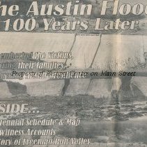 The Austin Flood 100 Years Later