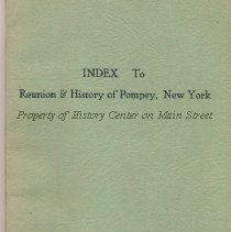 Index to Names in the Reunion & History of Pompey, New York 1875