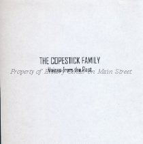 The Copestick Family: Voices from the Past