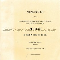 Genealogical, Biographical and Historical Account of the Name of Mudge in A