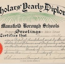 Certificate of Promotion 1912