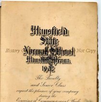 MSNS 1902 Commencement