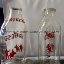 2 Dairylea Milk Bottles
