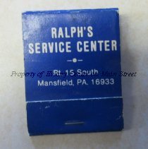 Matchbook from Ralph's Service Center