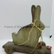 Wooden Rabbit on Wheels