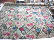 Handmade Rag Area Rug, 1850