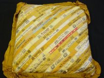 Greer Family Cigar Band Pillow, c. 1890s-1910s