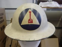 Civilian Defense Road Repair Unit Helmet, c. 1942-1945
