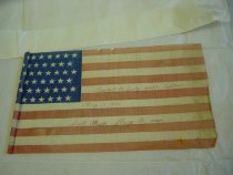 Flag carried by Idell Beals at the visit of President McKinley's visit, May