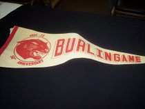 50th Burlingame High School Anniversary Pennant, 1973