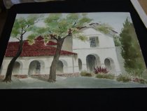 San Juan Bautista Mission by Marian Goodman, 1985.