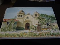 Carmel Mission (San Carlos Borromeo) by Marian Goodman, 1985.