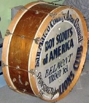 BSA Belmont Troop drum 2010.001.001