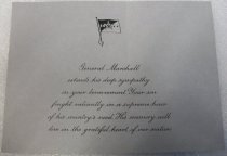 U.S. Army WWII Sympathy Card  2010.090.054