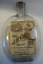 Old J.H. Cutter Whiskey Bottle