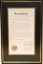 1965 Resolution Commemorating Frank M. Stanger