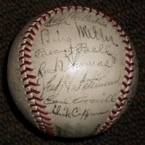 1939 Autographed Detroit Tigers Baseball