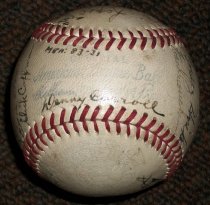 1939 Autographed Detroit Tigers Baseball