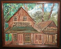 1992 Acrylic Painting of Woodside Store by Rhonda Straub