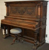 1857 B. Shoninger Cabinet Grand Piano