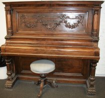 1857 B. Shoninger Cabinet Grand Piano