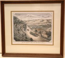 1878 San Felix Station, M. Carey, Prop. Moore & DePue Lithograph