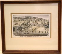 1878 Residence of George Wentworth Moore & DePue Lithograph