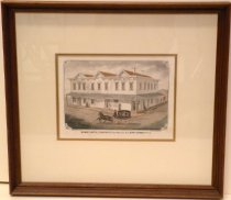 1878 Grand Hotel Redwood City Moore & DePue Lithograph