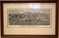 1878 Ravenswood Rancho Residence of LP Cooley Moore and DePue Lithograph